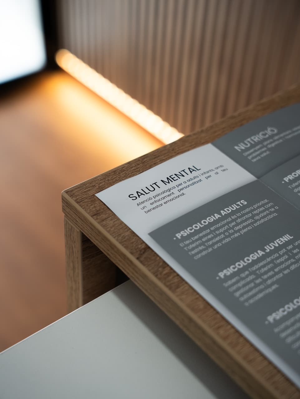 Ambiente del centro de salud Ananda Salut.