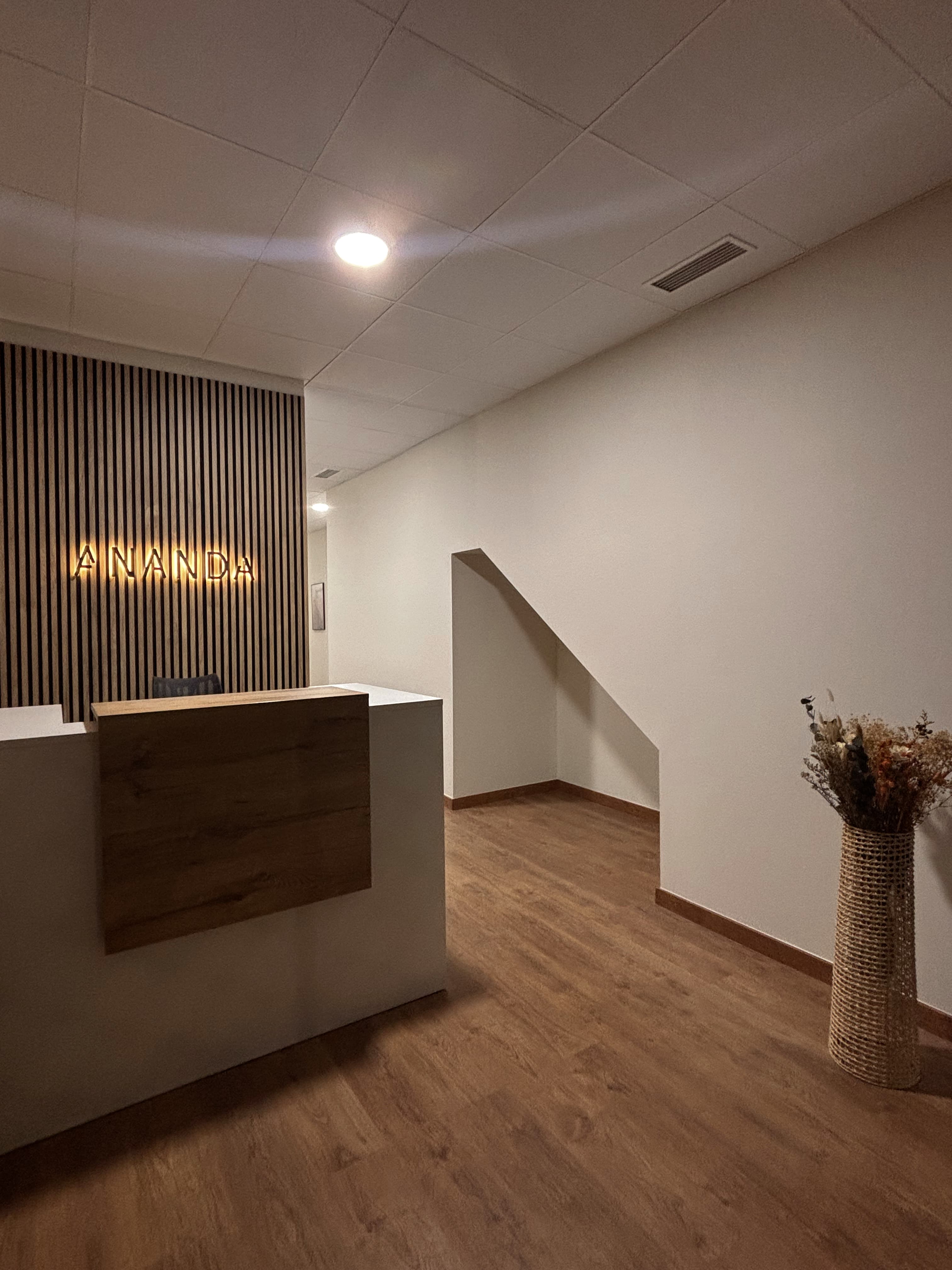 Salas de atención del centro Ananda Salut en Esplugues.